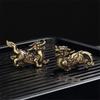 Brass Fengshui Dragon Ornament for Good Fortune and Happiness Ornaments for Home Desktop Car Vintage Decorations