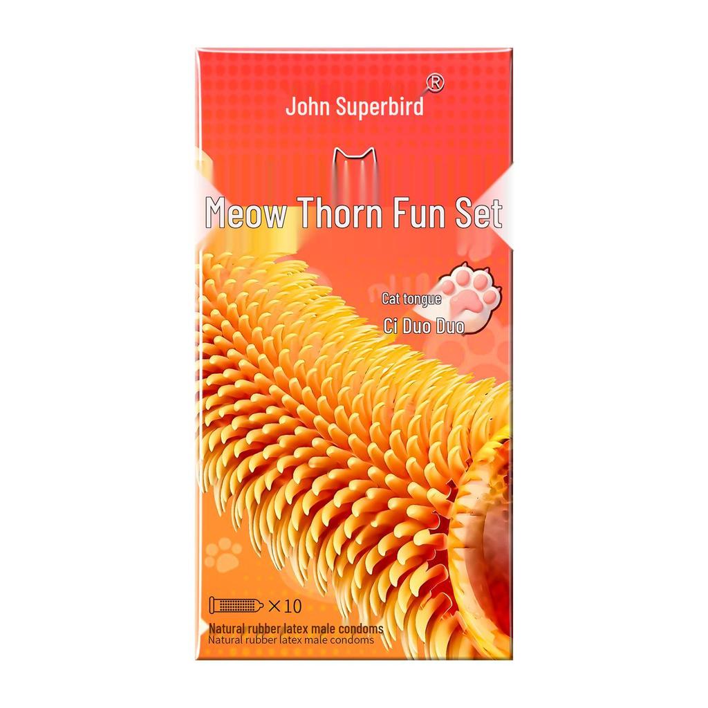 Q Point Ultra-Thin Dragon Thorn Stimulation Condoms for Men and Women Adults