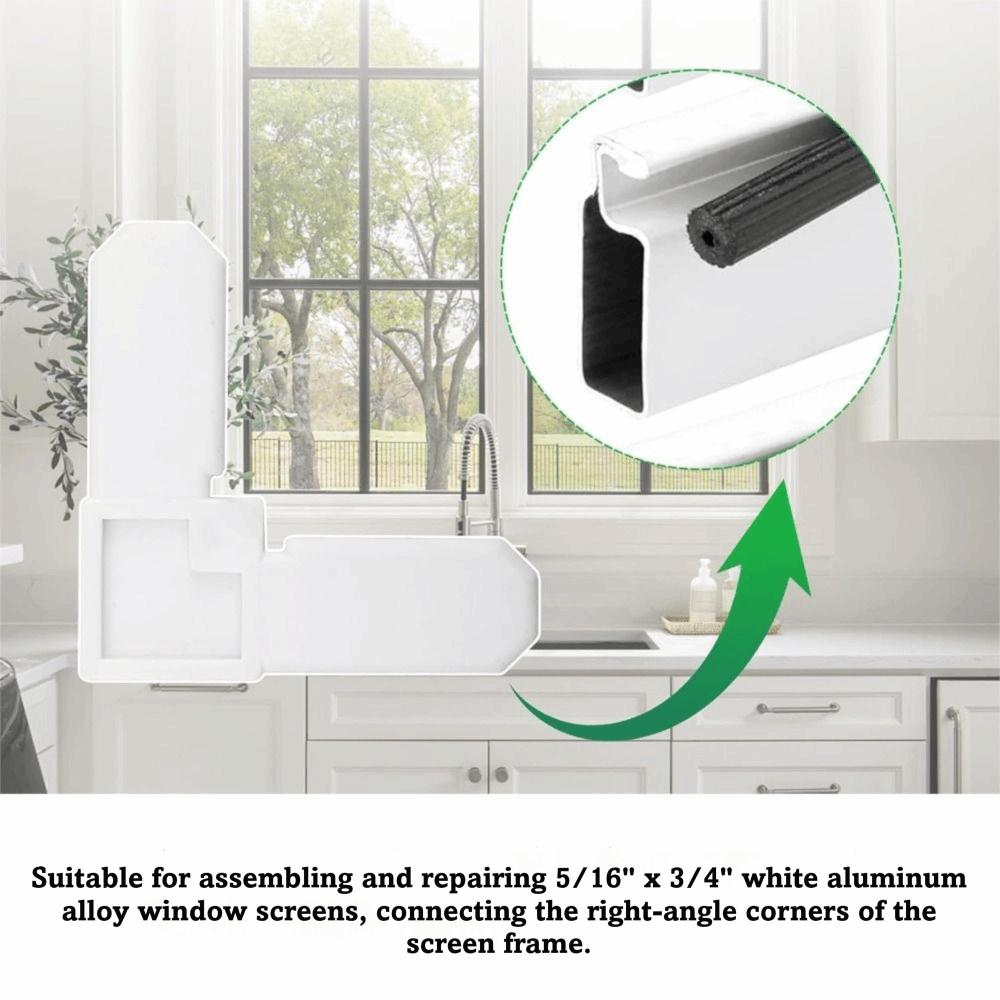 5/16 x 3/4 Inch Plastic Right Angle Corner Bracket Right Angle L-Shaped Corner Bracket Frame Joint