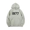 Three-dimensional flocking 1977 men's and women's American high street hoodie sweater trousers casual suit