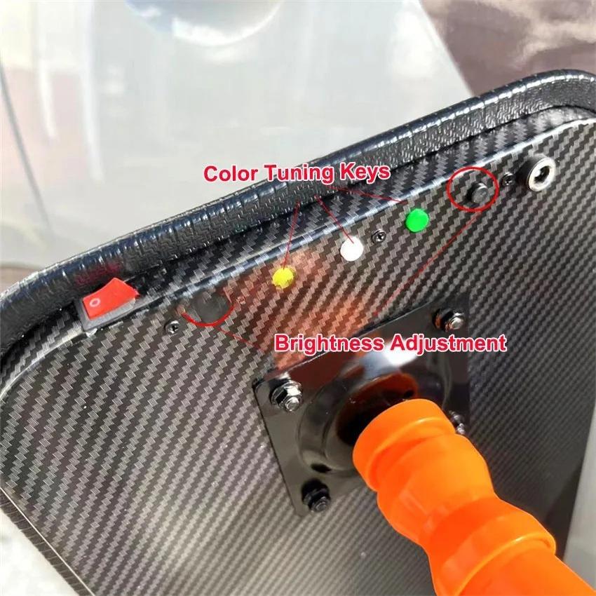 For For 9 LED Auto Dent Repair Lampe 3 Streifen Line Board Paintless Dent Repair Tool Mit 18 V 6,0 Ah Batterie