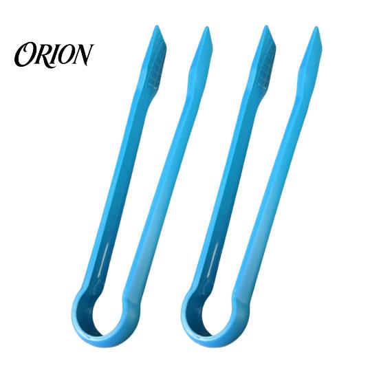Wear-resistant Food Clip 2PCS Plastic Ice Clamp, with Anti-Slip Tooth Pattern, Durable Food-grade Tongs Multi-Use Tongs, for Cubes Bread Kitchen