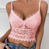 Sommer Bestseller: Europäischer & Amerikanischer Stil Spitze Besatz Ausgeschnitten Dünne Tasse Weste Sexy Dessous