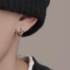 Men's Trendy 2022 Knot & Heart Earrings - Stylish Hip-Hop Ear Buckles for Boys