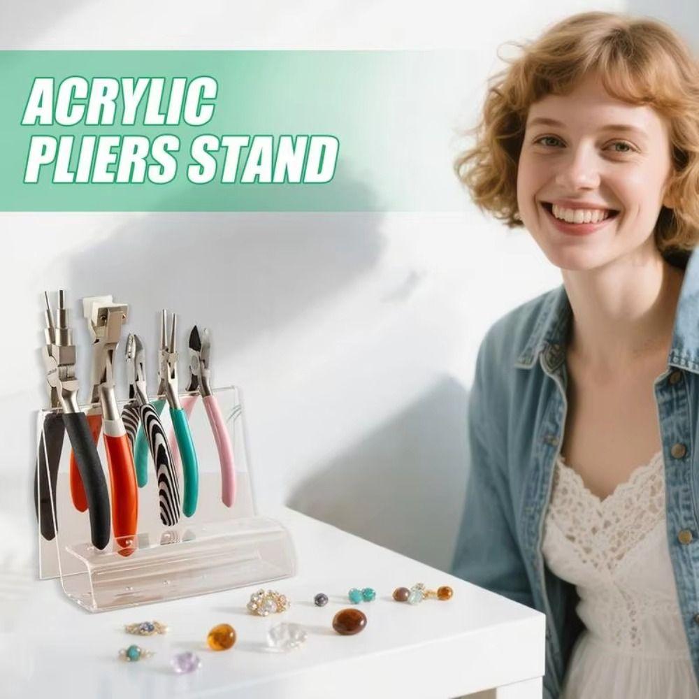 Space Saving Design Acrylic Pliers Holder Modern Crafting Tool Holder  Tongs Organizer