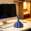 Artistic Fidget Spinner 3D Printed Spinning Ballerina Toy Ballet Dancer Expanded Sensory Office Desk Stress Reliever Whirling Spiral Relief for Adults