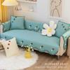 Factory Direct Sales Korean Simple Cotton Non-Slip Sofa Cushion Universal In All Seasons, Cute Flower Decorative Sofa Cover