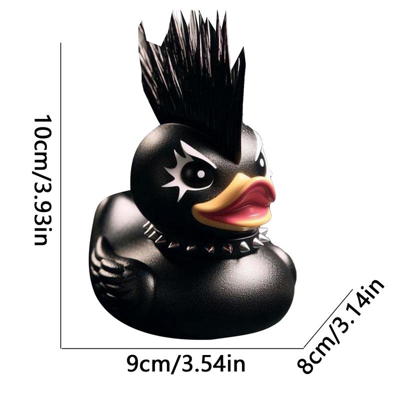 Duck Statue Indoor Gothic Sculpture Punk Animal Figurine Resin Statues Desk Decor Collectible Figurines Satan Duck Tabletop