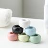 Yousheng 2PCS Toothbrush Holder Ceramic with Hollow Design Stand Multi-Purpose Makeup Brush Holder for Bathroom