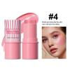 Hydrating Glow Blush Cheek Stick Moisturizing Lightweight and Convenient Face Makeup Cool Texture for Women, 4 in 1