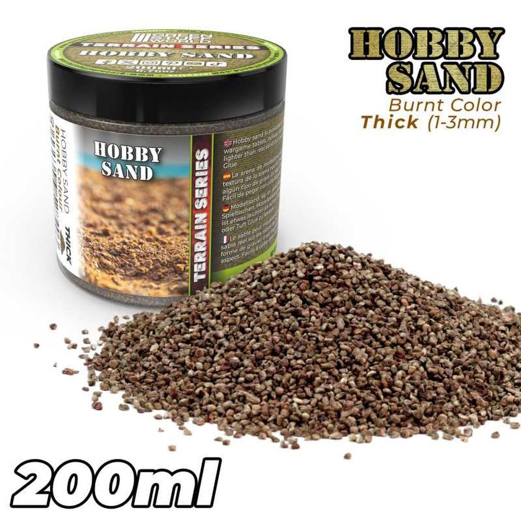 Green Stuff World Hobby Sand Burnt Brown Medium 200ml Hobby Material GSWD-13340 (Scenery)