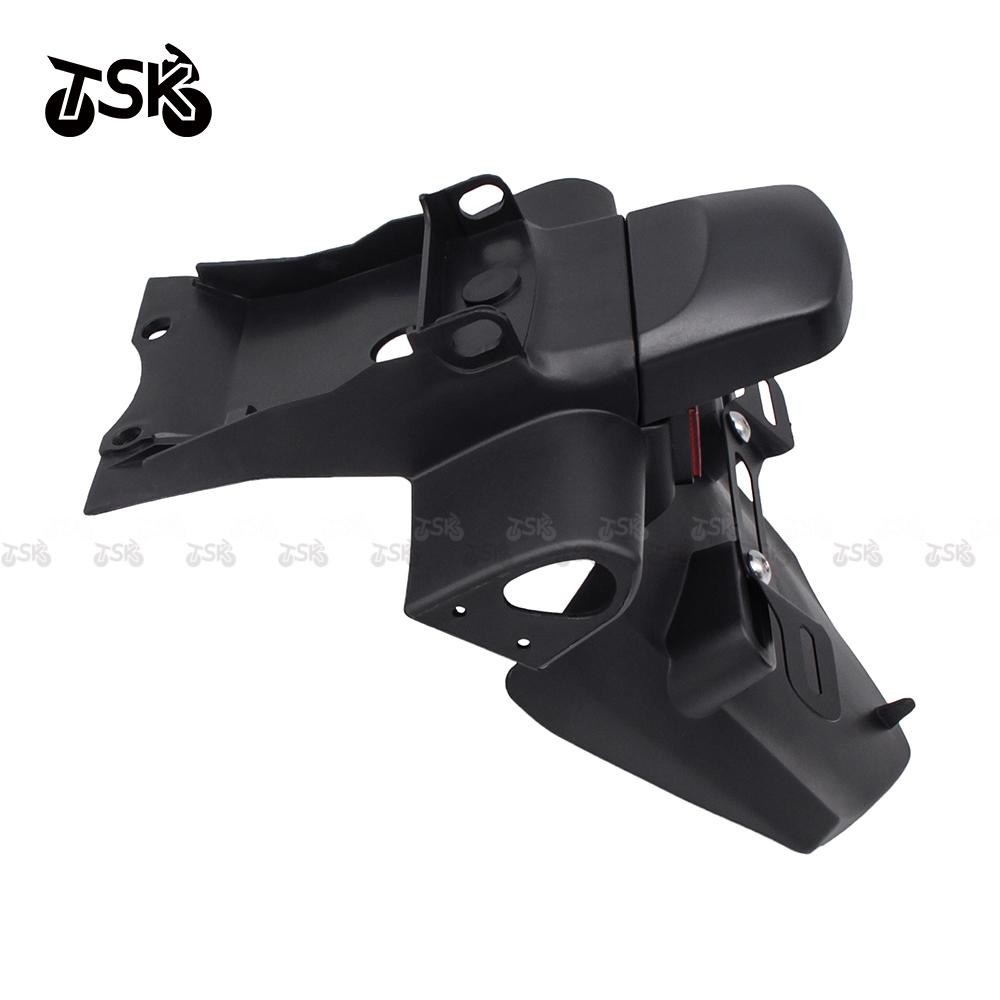 Motorcycle Rear Tire Fender Fit for Yamaha FZ6 2004 - 2009 FZ6N S 2005 2006 2007 2008 License Number Plate Light Frame Holder