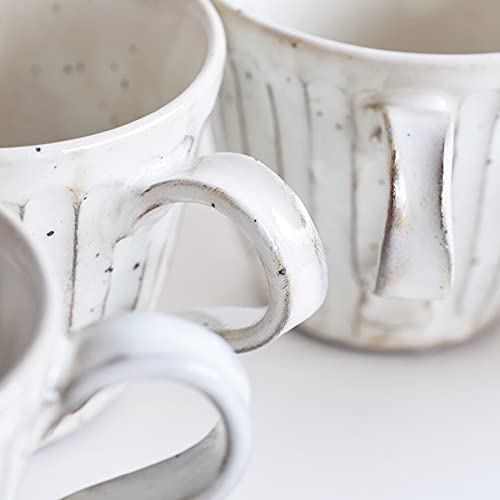 Tatara Mug Mug Powdered Shaving White Pottery Mino Ware 250ml 755-09-244