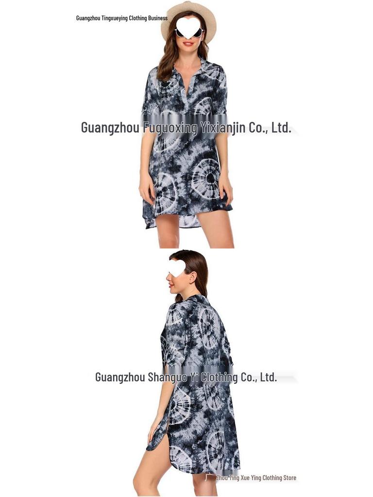 European & American Women's Swimwear Beach Cover-up Shirt and Bikini Beach Skirt