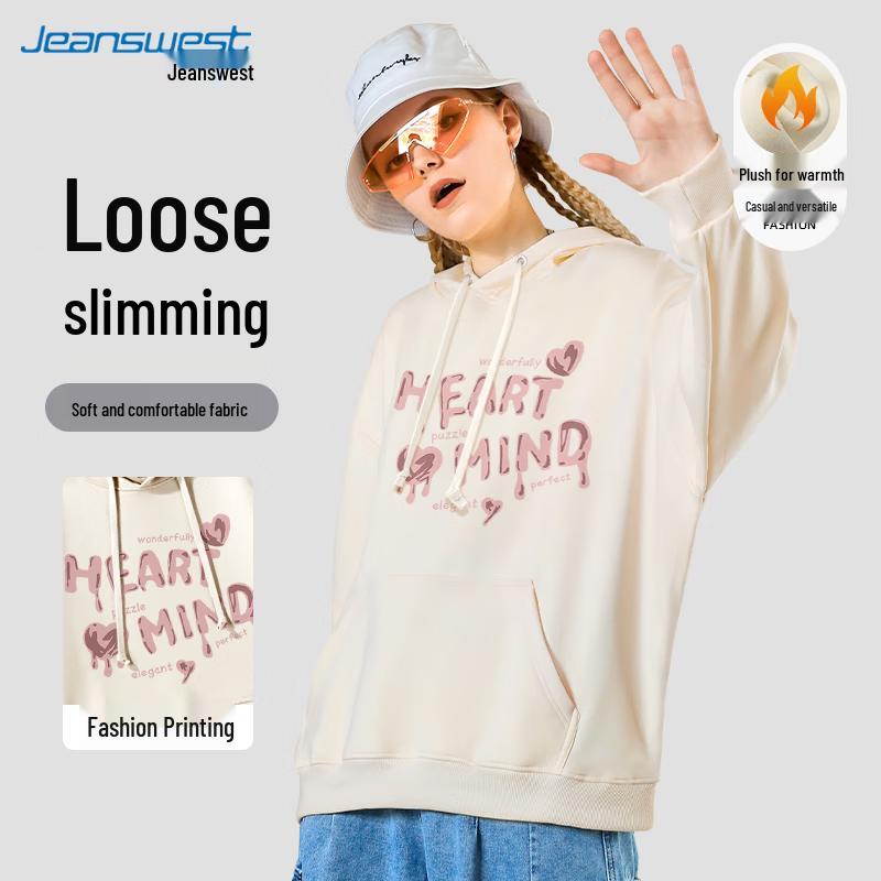 

Женская толстовка с капюшоном на флисовой подкладке с принтом JEANSWEST 2XL