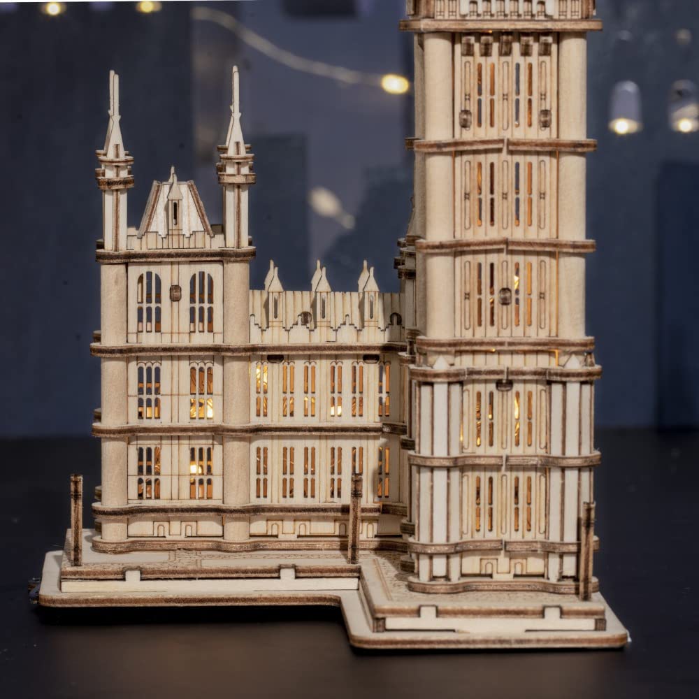 Japanese Instruction Manual Robotime 3D Wood Puzzle Ornament Series Tsukurunsu® [Official sales/Japanese Included] (Big Ben)