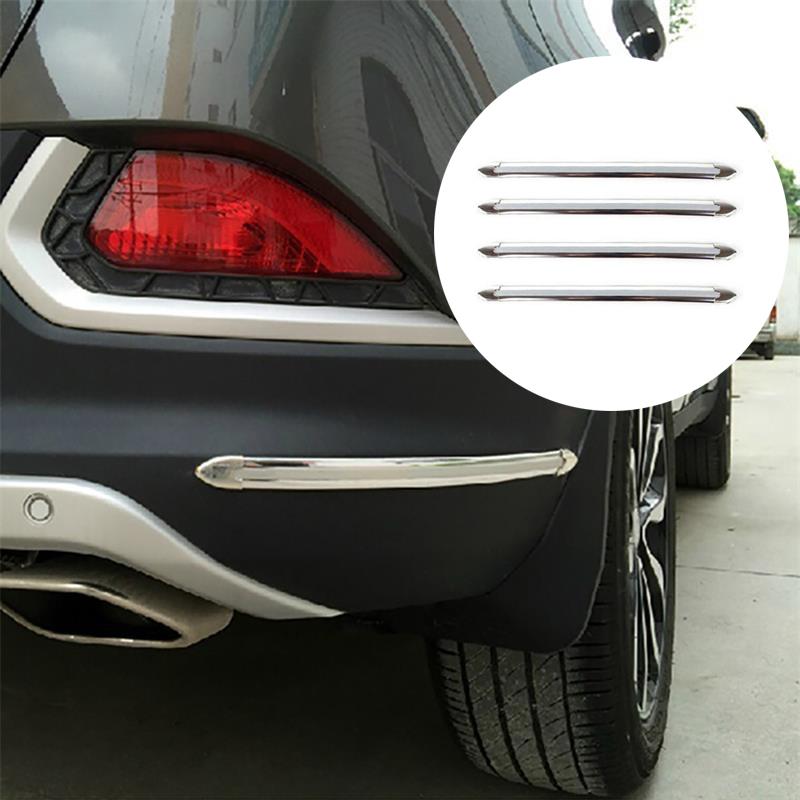 4pcs Car Edge Anti-collision Strip Bumper Protector Protective Guard Bar Anti-rub Scrape Bumper Crash Styling Car