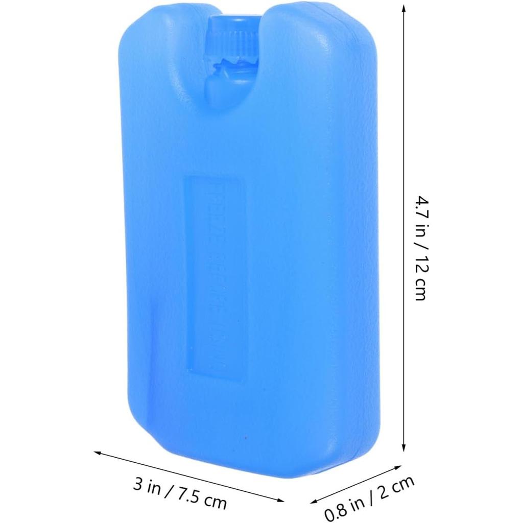 4pcs Reusable Ice Packs, Cooling Freezer Packs for Air Conditioner Fan, 11.99*7.49*1.98cm