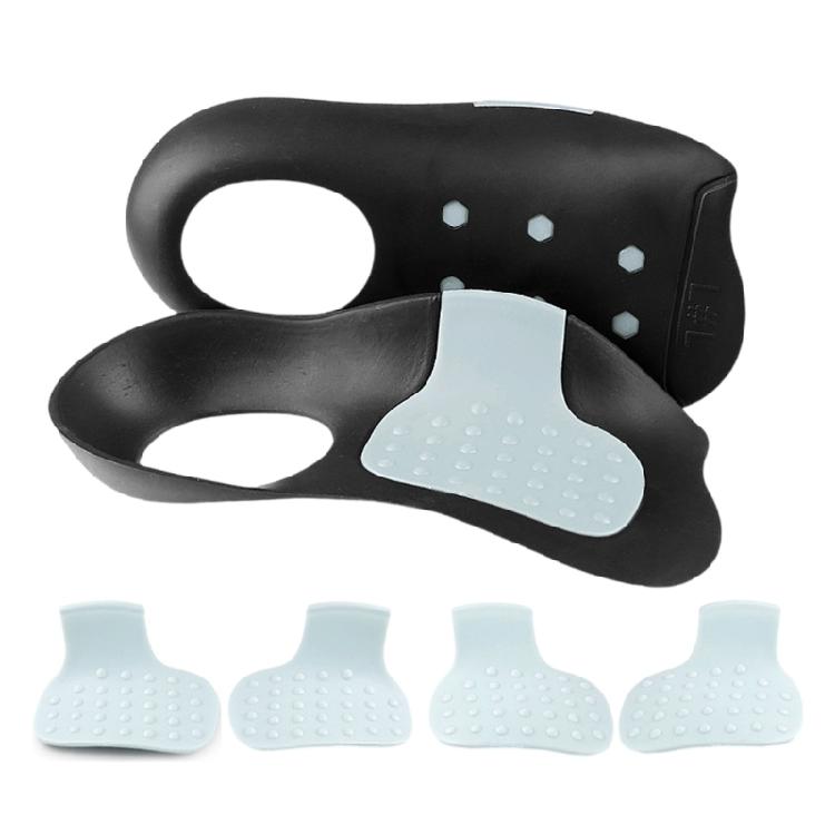 

Амортизирующие ортопедические стельки для облегчения при плоскостопии ТПЭ Поддержка свода стопы Вставки для обуви Вентилируемые Индивидуально настраиваемые Для различной обуви M чёрный/синий