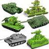 Серия 'Военная техника' Модель танка Гусеничная бронированная машина 3D-печатная игрушка МИНИ Фигурка Действия Креативная для Дня Рождения Рождества Коллекционный Подарок