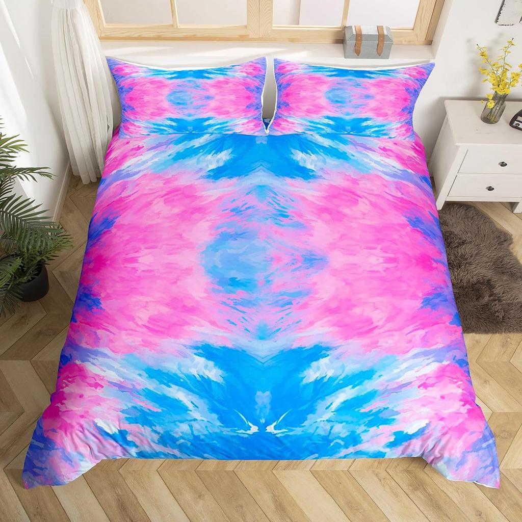Horror Spider Web Pattern Three-Piece Digital Printed Bedding Halloween Themed Bed Cover