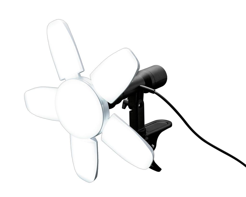 Takagi SAKUTO NEO 90W LED Clip Light CLT-90SLA EARTH MAN with Magnet, Side-Connected Outlet, Indoor Use, Adjustable Illumination Range, Work Light,