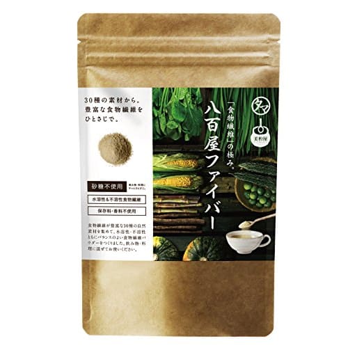 Tamachan Shop Dietary Fiber Powder, Yaoya Fiber, 30 Ingredients, Soluble + Insoluble Double Fiber, 180g, Replacement Powder, Made in Japan, 100% Natur