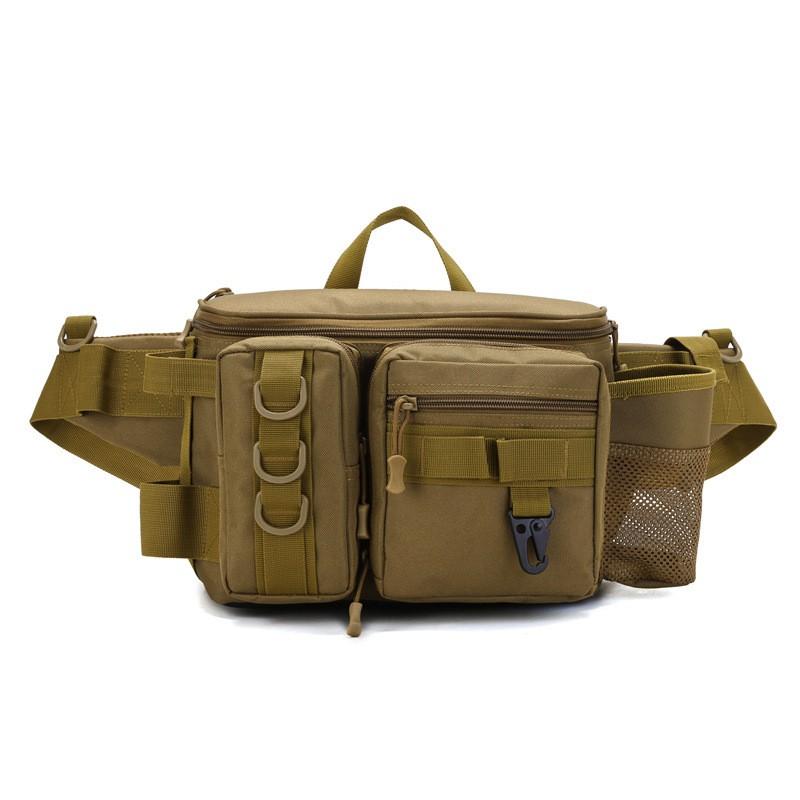 Outdoor Fishing Tackle Bag Waterproof Multi-Compartment Carryall Rods Lures Lines Gear Travel Sports