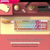 Langtu GK102 Wireless Bluetooth Wired Mechanical Keyboard - Transparent Customizable Design for Girls, Office, and e-Sports Gaming.