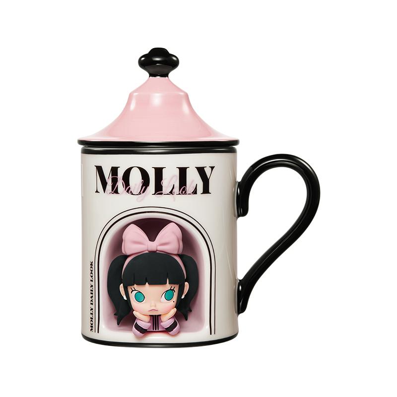 

New POP MART MOLLY Daily Look Collection-Ceramic Cup Trend-Based Products PPMT-2501-0014 Ceramic Cup