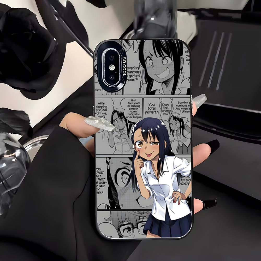 Nagatoro San Phone Case For IPhone 17 Air 16 E 15 14 Plus 13 12 11 Pro Max Colored Silver Cover