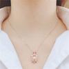 Color Gold Plated Rose Gold Turtle Pendant Simple Personality Purple Gold Fashion Necklace Unique