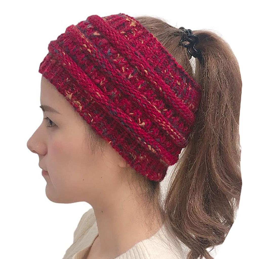 WHITE FANG Knit CA287 Women's Hat, Hat, Cap, Spring, Autumn, Winter, Hairband, Stylish, Popular, Casual, (03 Red)