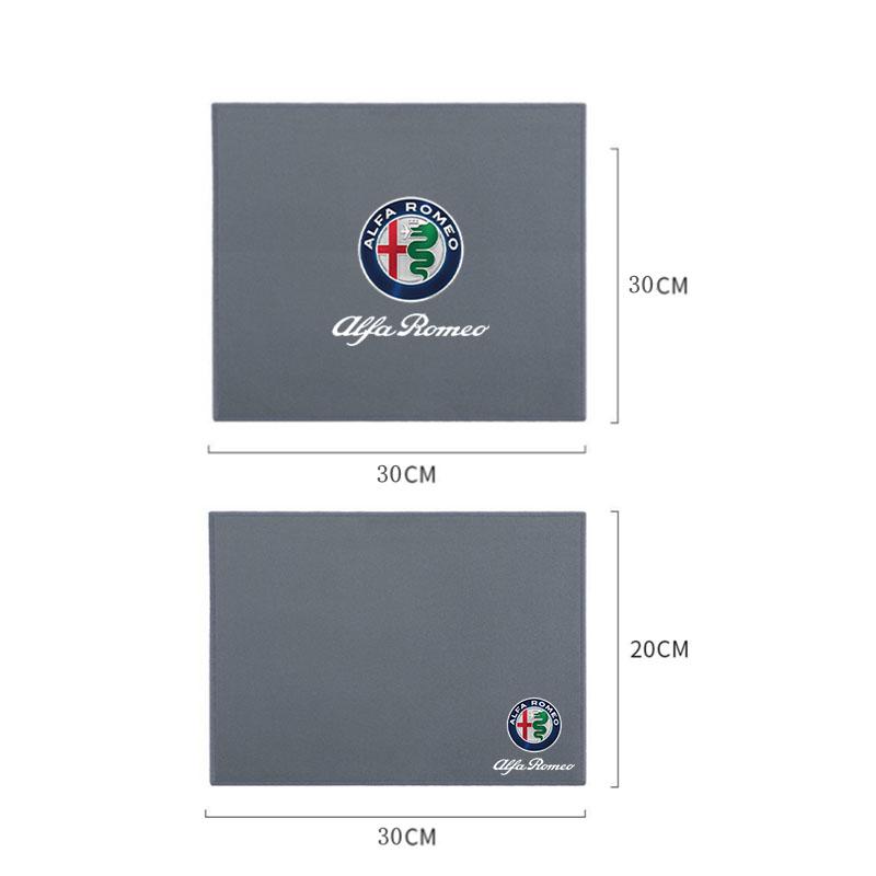 Car Towel Double-sided Coral Fleece Auto Cleaning Cloth For Alfa Romeo STELVIO Giulia 159 Giulietta 147 Mito 156 MTO Accessories