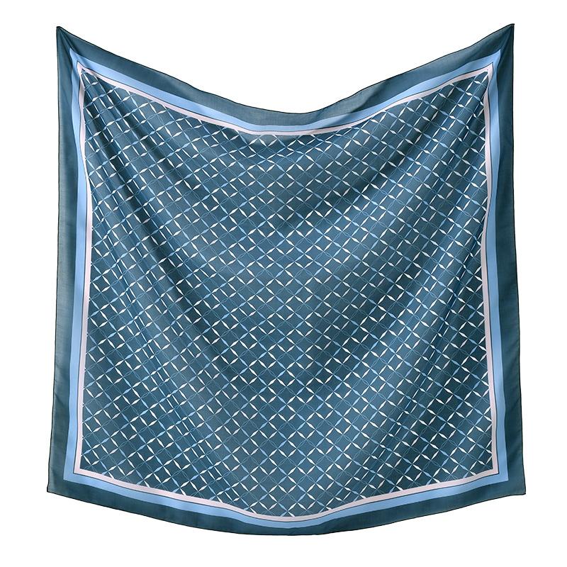 110*110cm New Cotton Linen Square Scarf Women Kerchief Flower Print Neckerchief Scarves Headwrap Bandanas Hairband Headbands