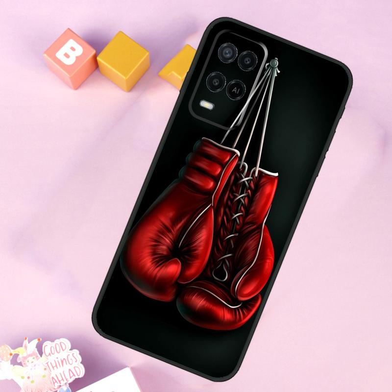 Boxing Gloves Case For Oppo A60 A80 A40 A15 A16 A17 A57 A94 A74 A54 A76 A96 A18 A38 A58 A78 A98 A5 A6 Pro