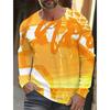 Simple Men's Sports Quick-drying Long-sleeved T-shirt 3D Printing New Sports Men's Autumn Casual Round Neck Men's Clothing Tops
