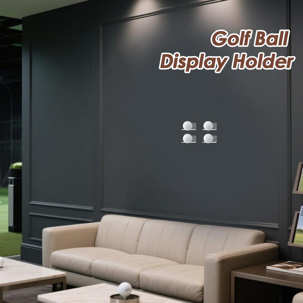 Sports Ball Holder Wall Display For Golf Balls Baseballs Shelf Bracket Keepsake Organizer For Bedroom Study Apartment Living