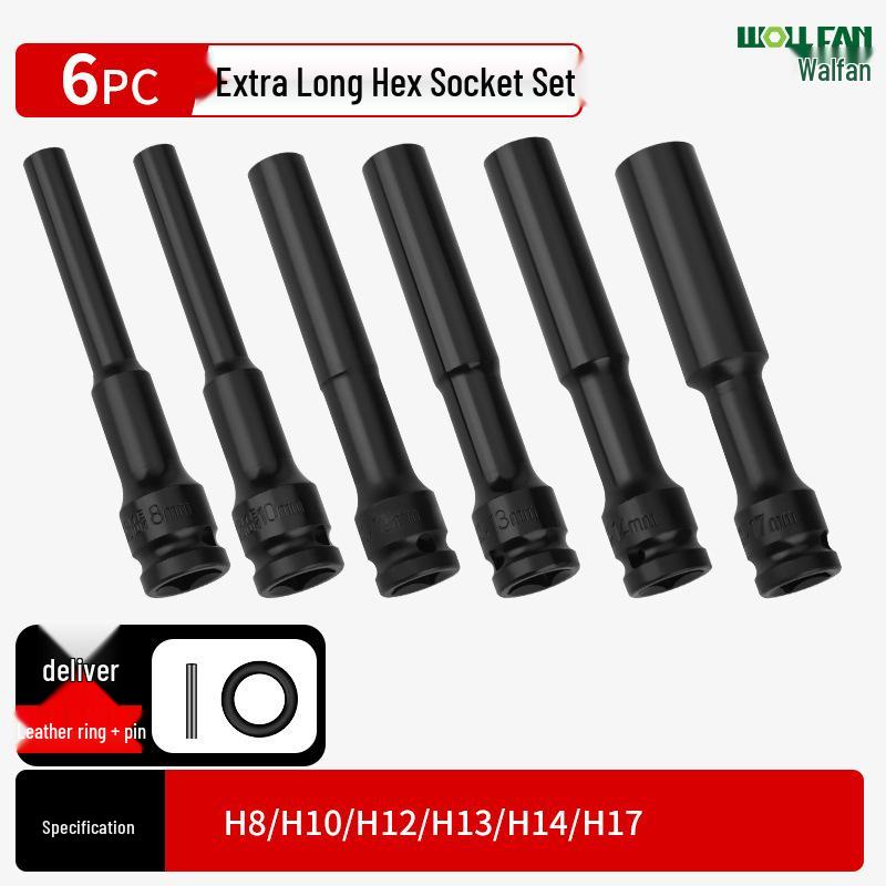 Ultra-Thin Long Thin-Wall Impact Socket Wrench for Motorcycle & Electric Vehicle Repair