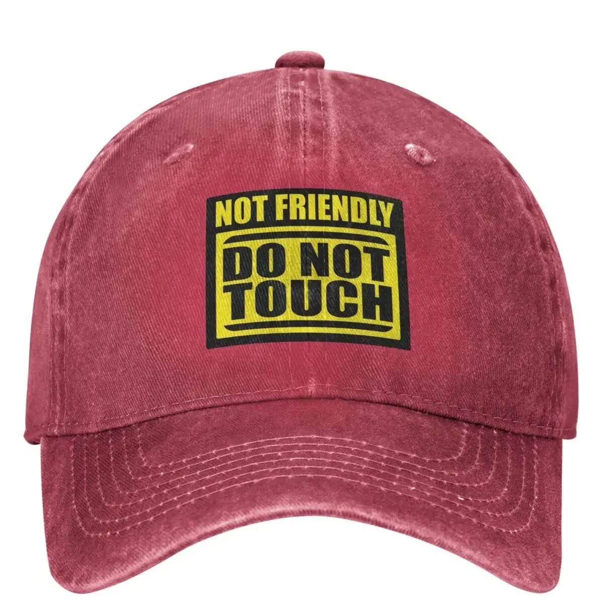 

Not Friendly Do Not Touch Casual Baseball Cap Spring Funny Sayings Trucker Hat Sports Hip Hop Hats Couple Classic Baseball Caps One Size
