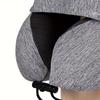 Breathable Hooded Travel Pillow Adjustable Drawstring Travel Neck Cushion  Road Trips