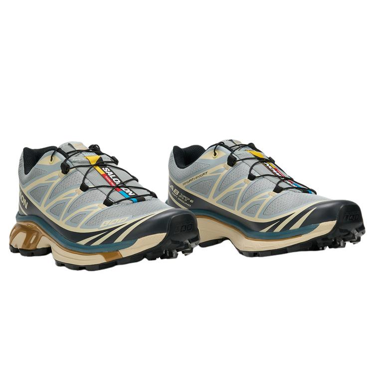 SALOMON Xt-6 Recut Retro Outdoor Fabric Synthetic Leather Low-Top Casual Trail Running City Commuting Shoes Unisex Sneaker 492581