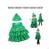 Creative Christmas Costume Outfit Xmas Tree Clothes Photo Props Halloween with Hat Children Cosplay