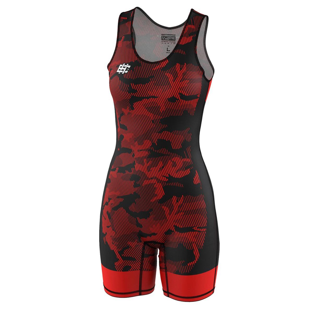 Women`s Havoc Wrestling Leotard XS Red
