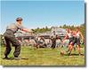 Master Box 1/35 Scale German Summer Soccer Game Scene Plastic Model Kit (4 Tank Crews + 1 Boy & Dog) MB35149