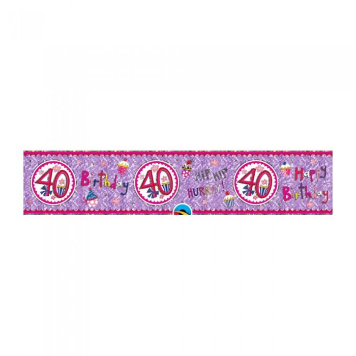 Folat 40th Birthday Banner