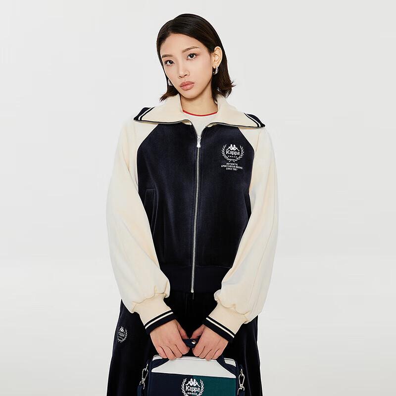 Kappa Women s Retro Colorblock Cardigan Sweatshirt S