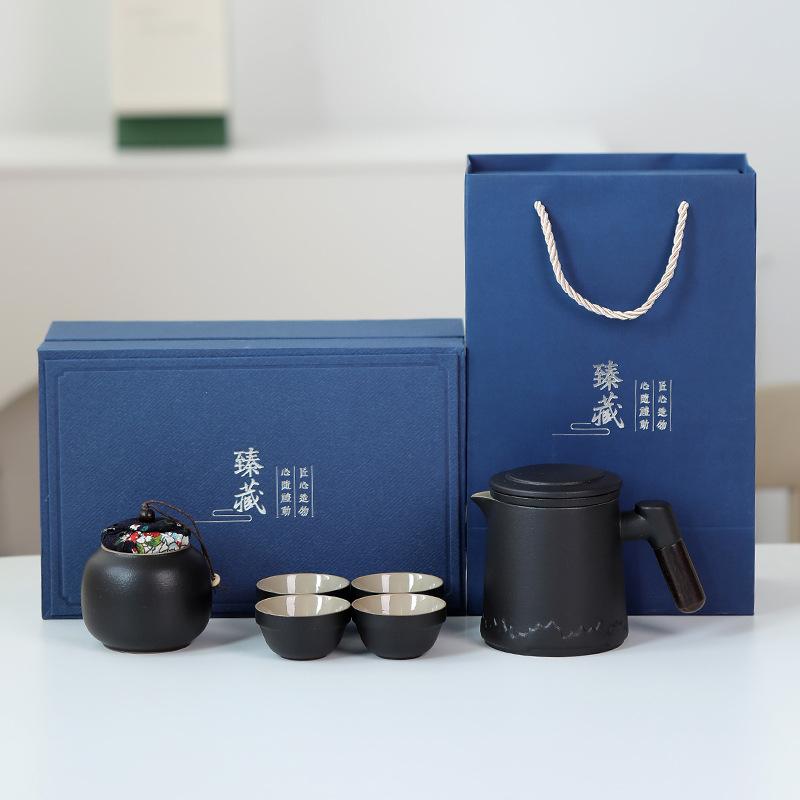 Travel Kung Fu Tea Set Kuaike Cup Small Set Single Portable One Pot Four Cups Outdoor Tea Pot Tea Cup