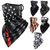 Máscara Facial de Seda de Gelo Camuflada para Bicicleta Motocicleta Respirável Balaclava Masculina Máscara Caveira Verão Anti-UV Corrida Ciclismo Protetor Facial