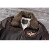 Chinesische Größe Vintage Echtes Rindsleder Männer Lederjacke Fliegerjacken Mann Wintermantel Warmer natürlicher Pelzkragen